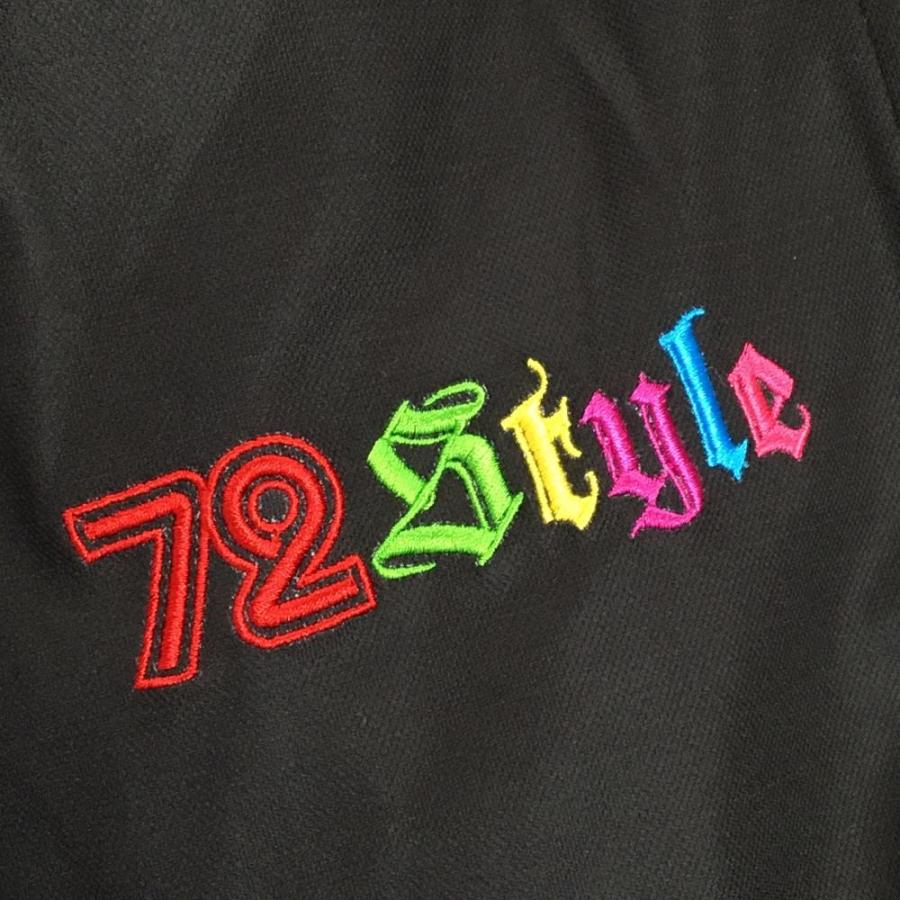 美品】バーディーハント 72Style 半袖ポロシャツ 黒×ピンク だまし絵胸