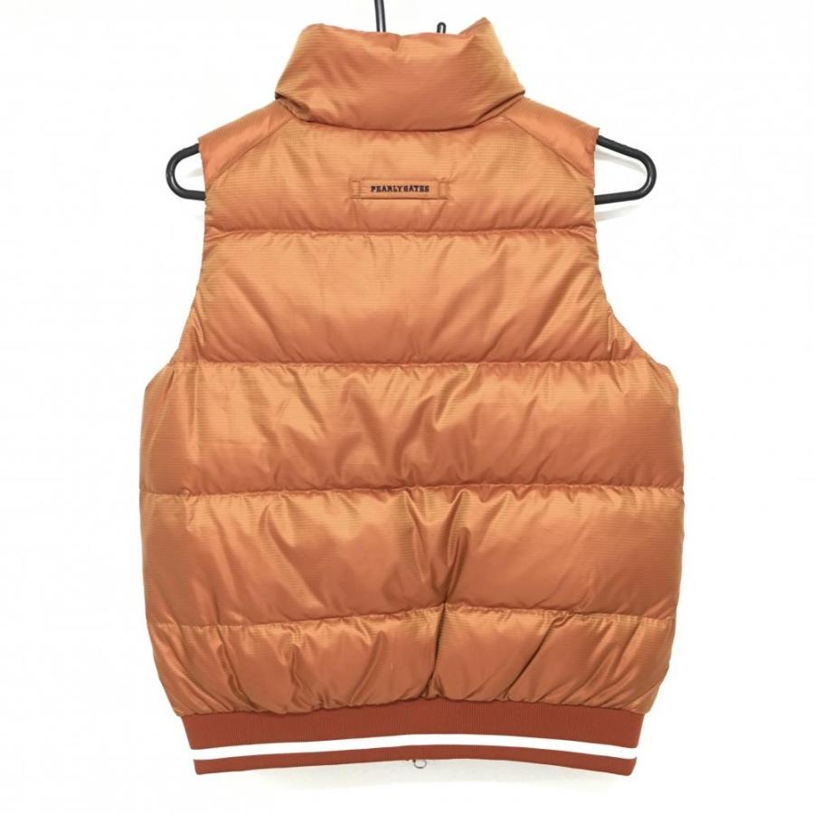PEARLY GATES パーリーゲイツ ダウンベスト オレンジブラウン