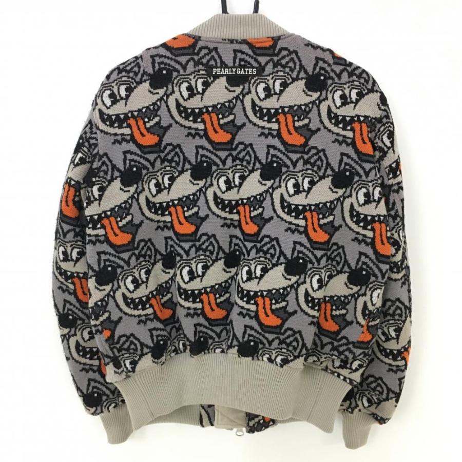 PEARLY GATES パーリーゲイツ 中綿ニットジャケット グレー PEARLY GATES パーリーゲイツ 中綿ニットジャケット グレー