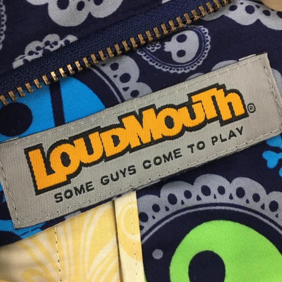 未使用LOUDMOUTHスカルペイズリーカジュアルパンツ34×32紺ゴルフ LOUDMOUTH（ラウドマウスゴルフ） ラウドマウス ハーフパンツ ネイビー
