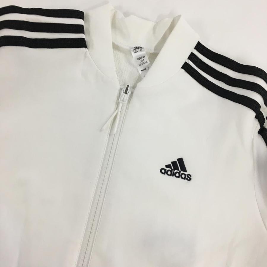 adidas アディダス ジャケットブルゾン 白×黒 袖3ライン adidas アディダス ジャケットブルゾン 白×黒 袖3ライン
