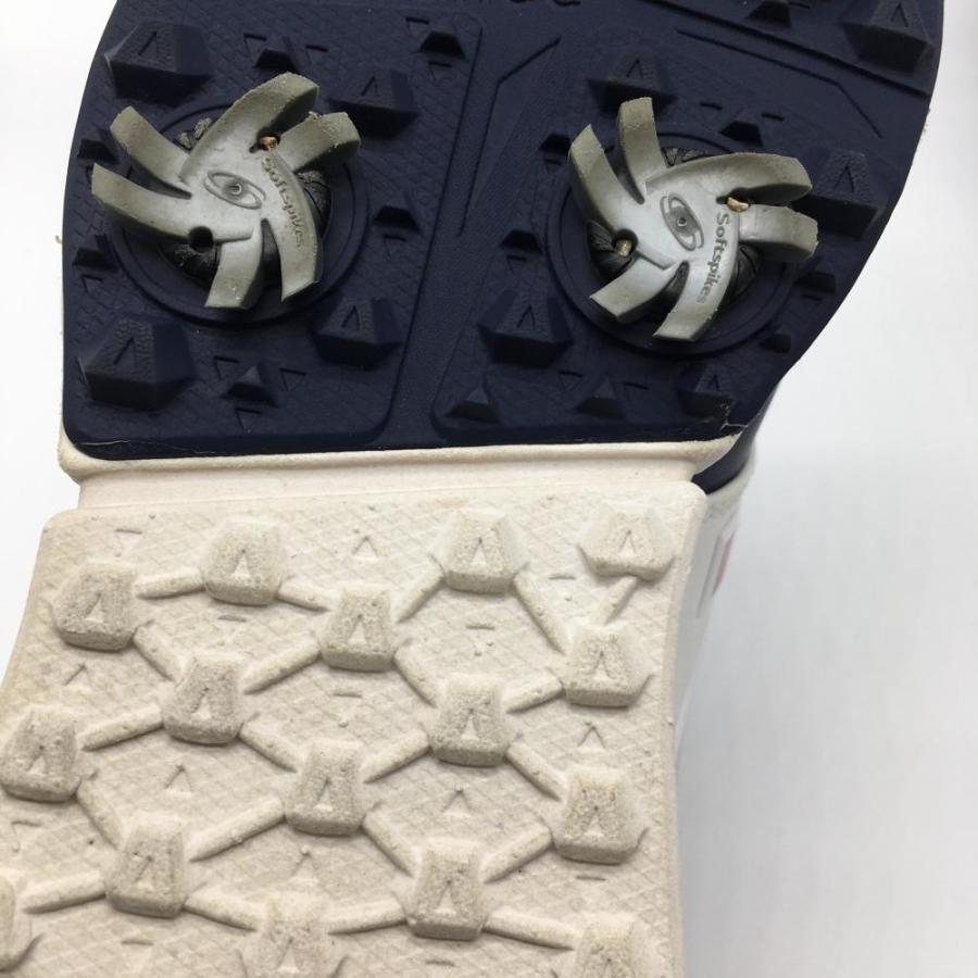 超美品】ニューバランス ゴルフシューズ ネイビー×レッド かかと