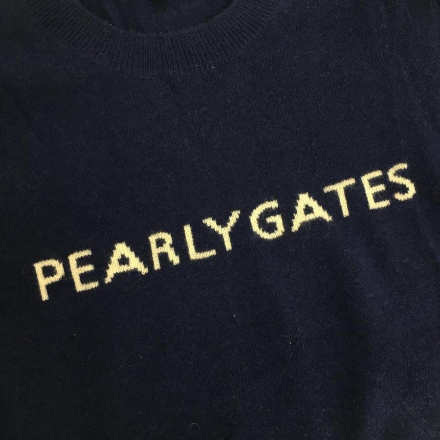 PEARLY GATES（パーリーゲイツ） セーター ネイビー フロントロゴ