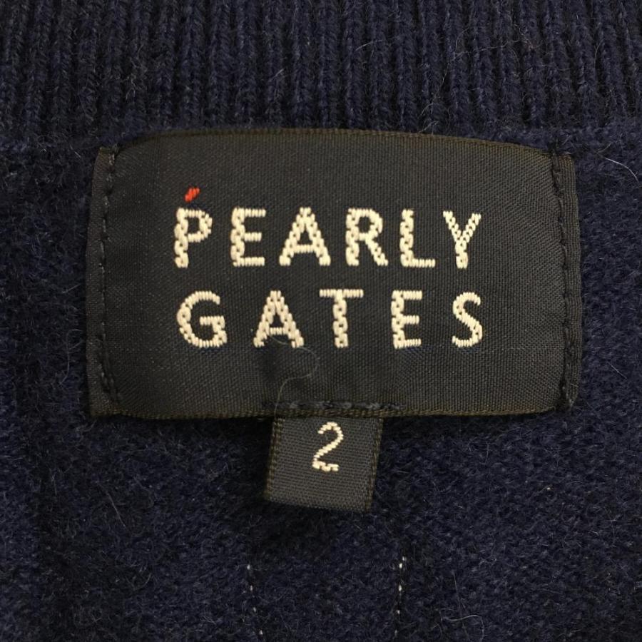 PEARLY GATES（パーリーゲイツ） セーター ネイビー フロントロゴ