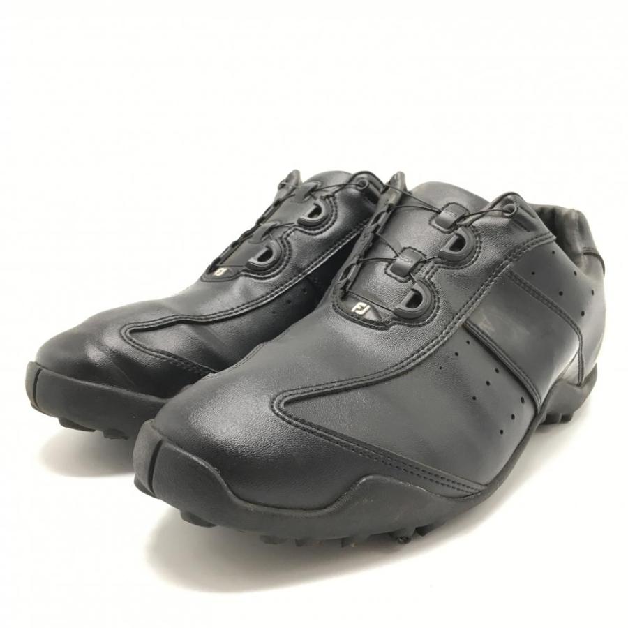 超美品】フットジョイ ゴルフシューズ 黒 45184J スパイクレス
