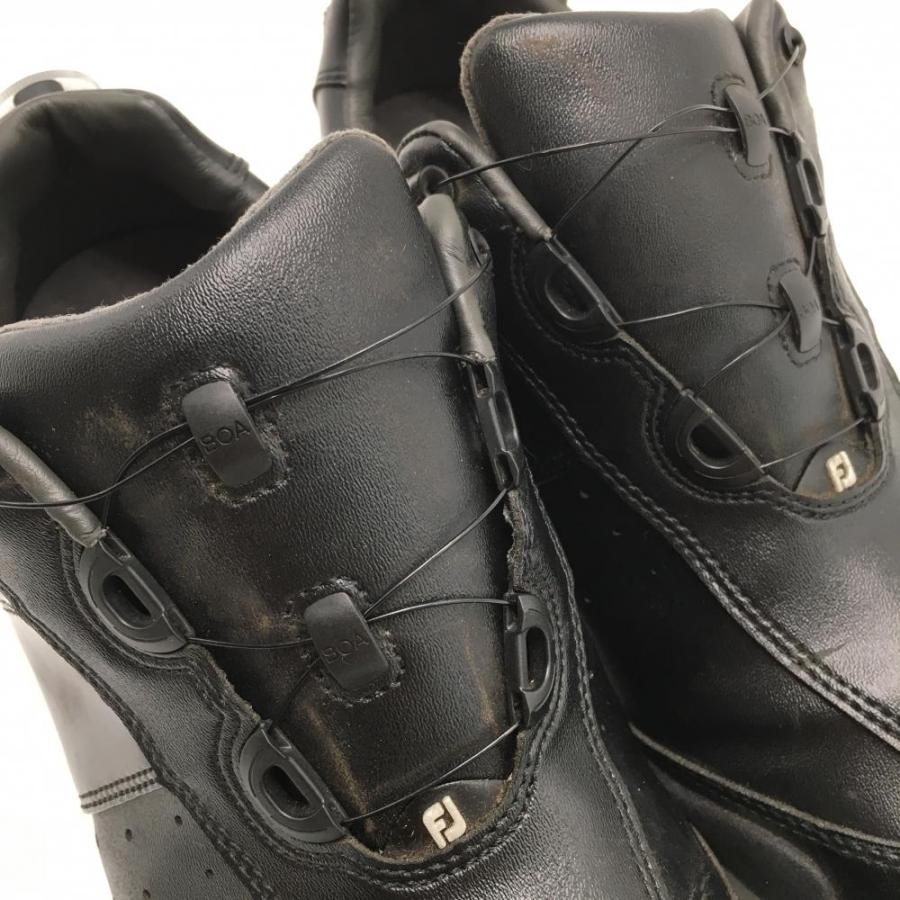 超美品】フットジョイ ゴルフシューズ 黒 45184J スパイクレス BOA