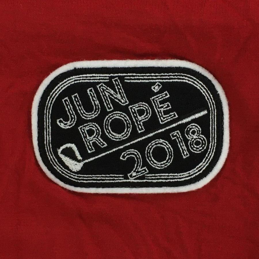 JUN&ROPE'（ジュンアンドロペ） 長袖ハイネックシャツ レッド ロゴ