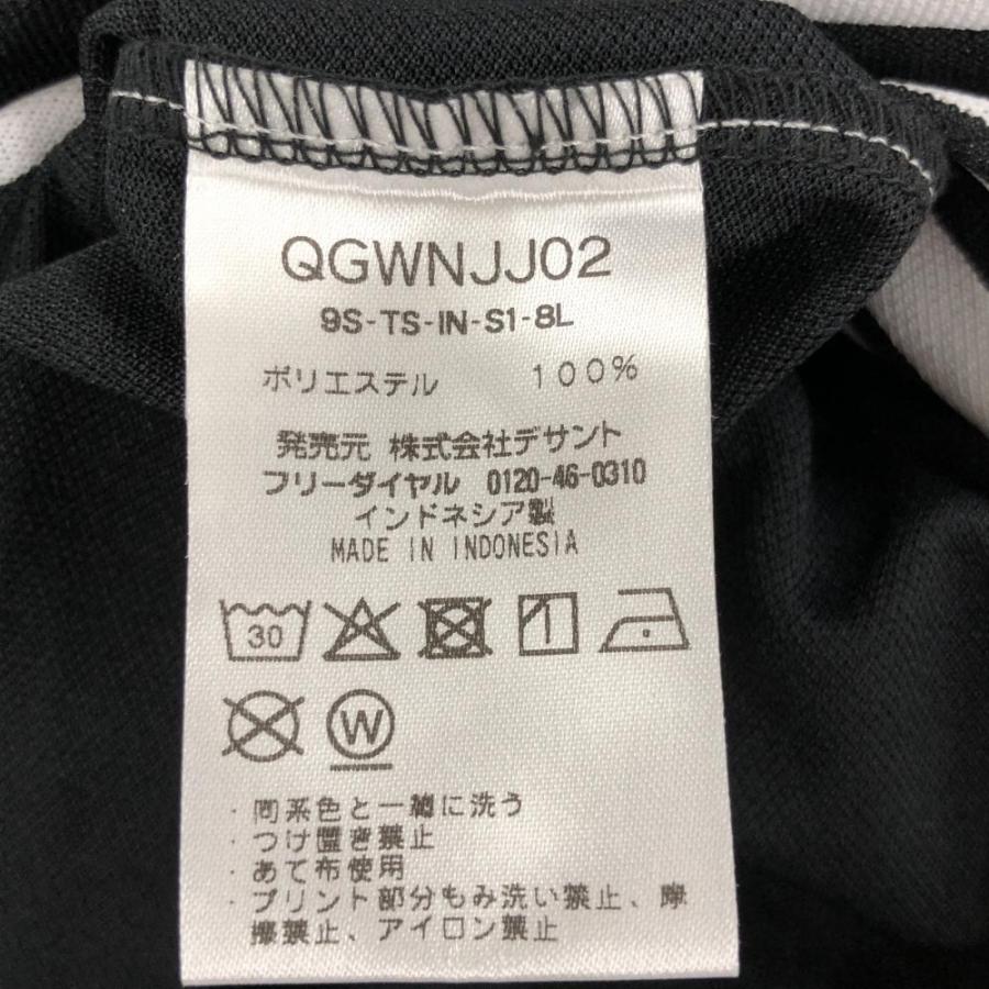 le coq sportif 【新品】ルコック 半袖ポロワンピース 黒×白 袖