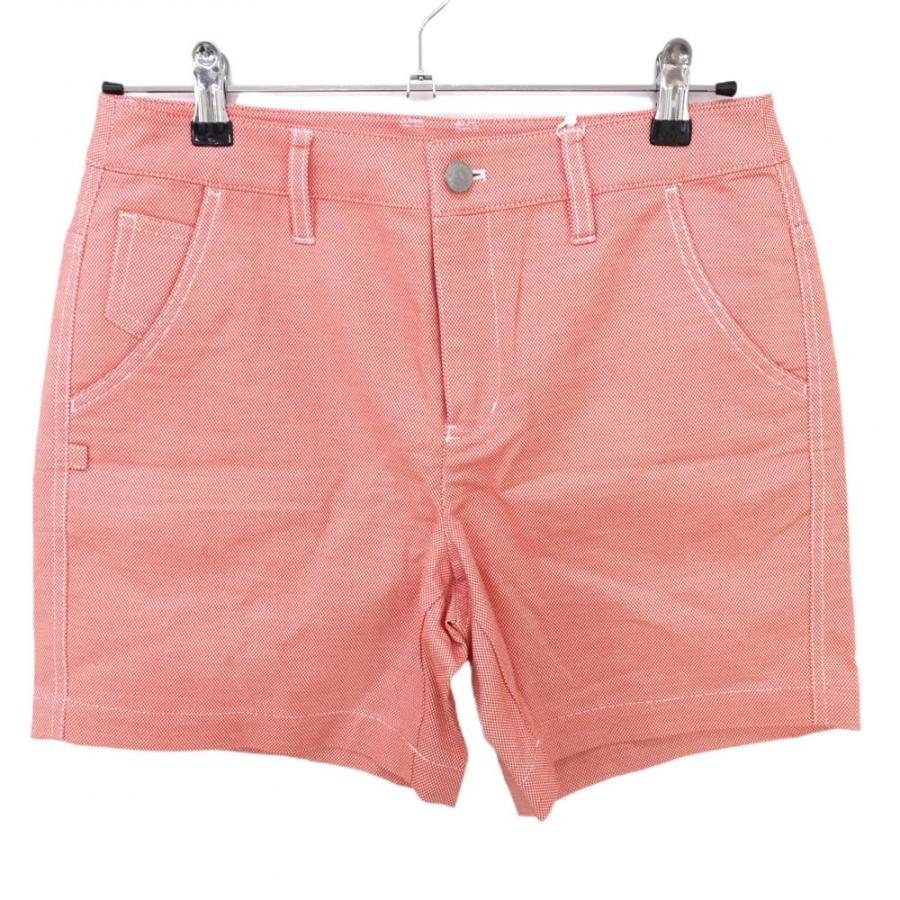 ジャックバニー ショートパンツ オレンジ×白 織生地 コットン混