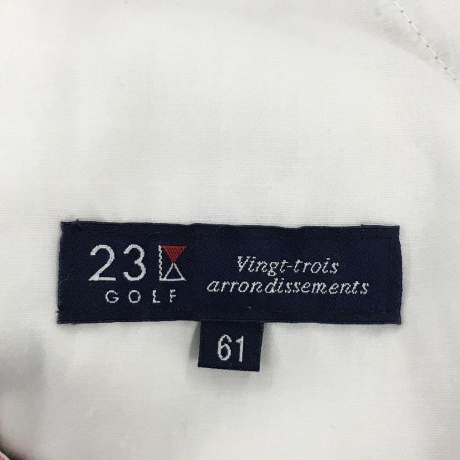 23区GOLF 23区ゴルフ タックスカート グレー×ピンク 総柄