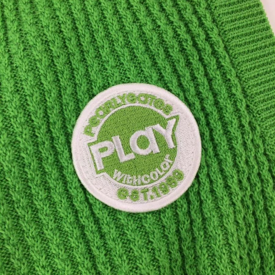 PEARLY GATES（パーリーゲイツ） ニットベスト ライトグリーン Vネック