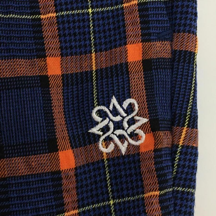 St ANDREWS セントアンドリュース パンツ ネイビー×オレンジ チェック