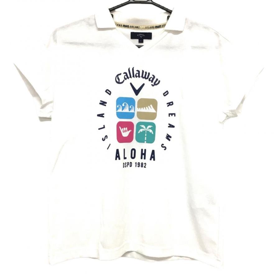 Callaway ゴルフメンズシャツ LL ホワイト/ネイビー Amazon | [キャロウェイ] メンズ レイヤードシャツ (ハイネック