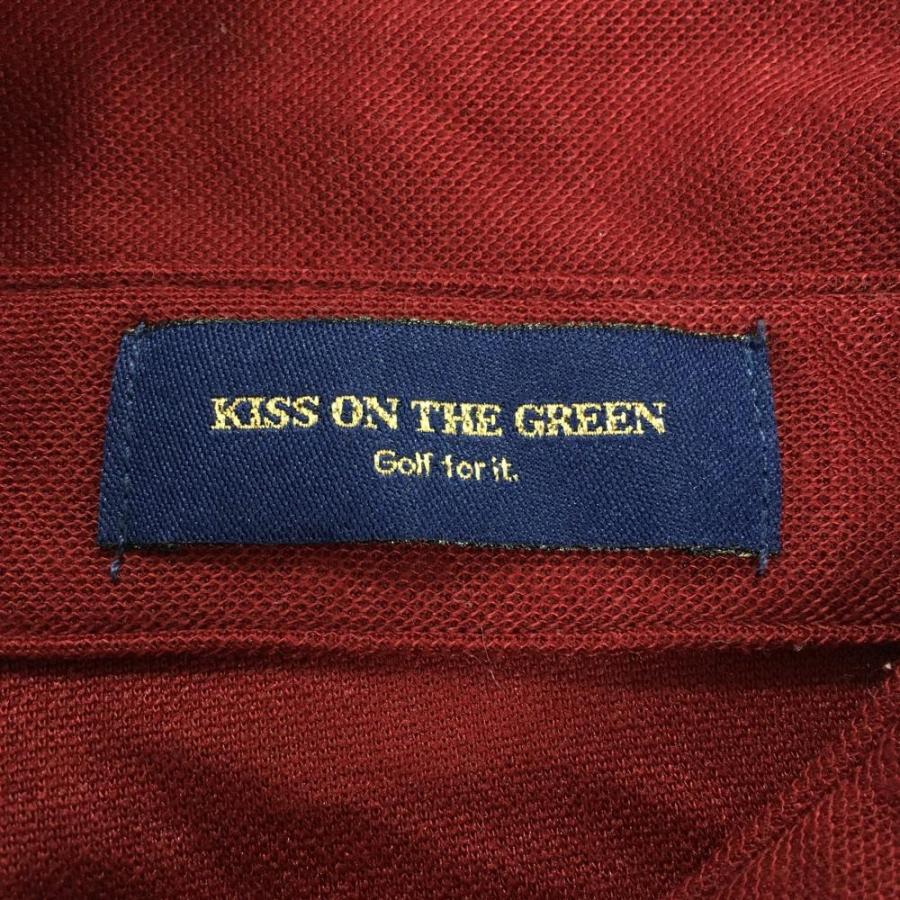KISS ON THE GREEN（キスオンザグリーン） 長袖ポロシャツ ボルドー
