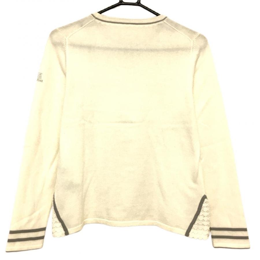 LANVIN（ランバン） ランバンスポール セーター 白 袖ラインストーン