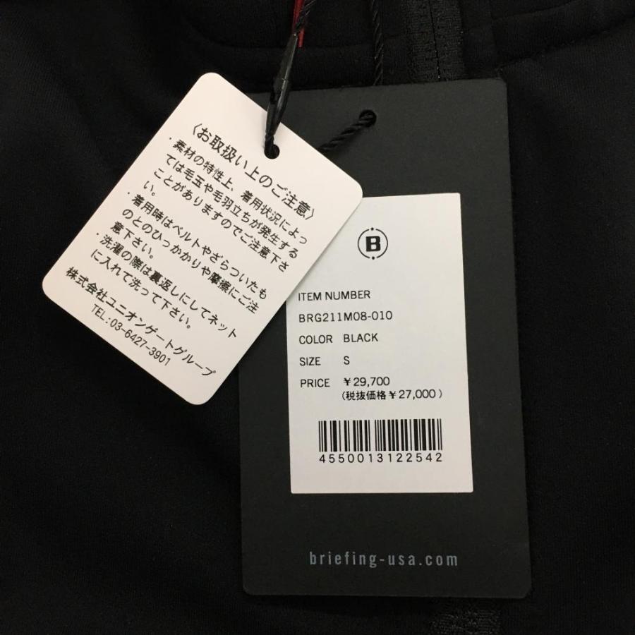 BRIEFING GOLF ブリーフィング パーカー 黒×レッド 背面立体ロゴ BRIEFING GOLF ブリーフィング パーカー 黒×レッド 背面立体ロゴ