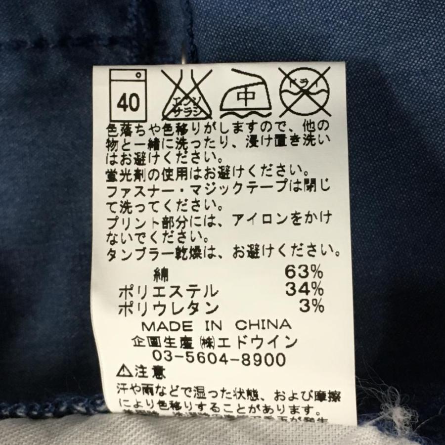 超美品】エドウィンゴルフ カーゴパンツ ブルー カモフラ 迷彩 ティ 