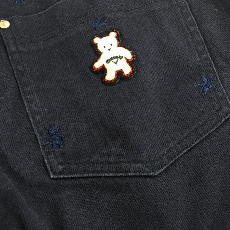 Callaway（キャロウェイ） パンツ ネイビー ベア 星 刺しゅう総柄