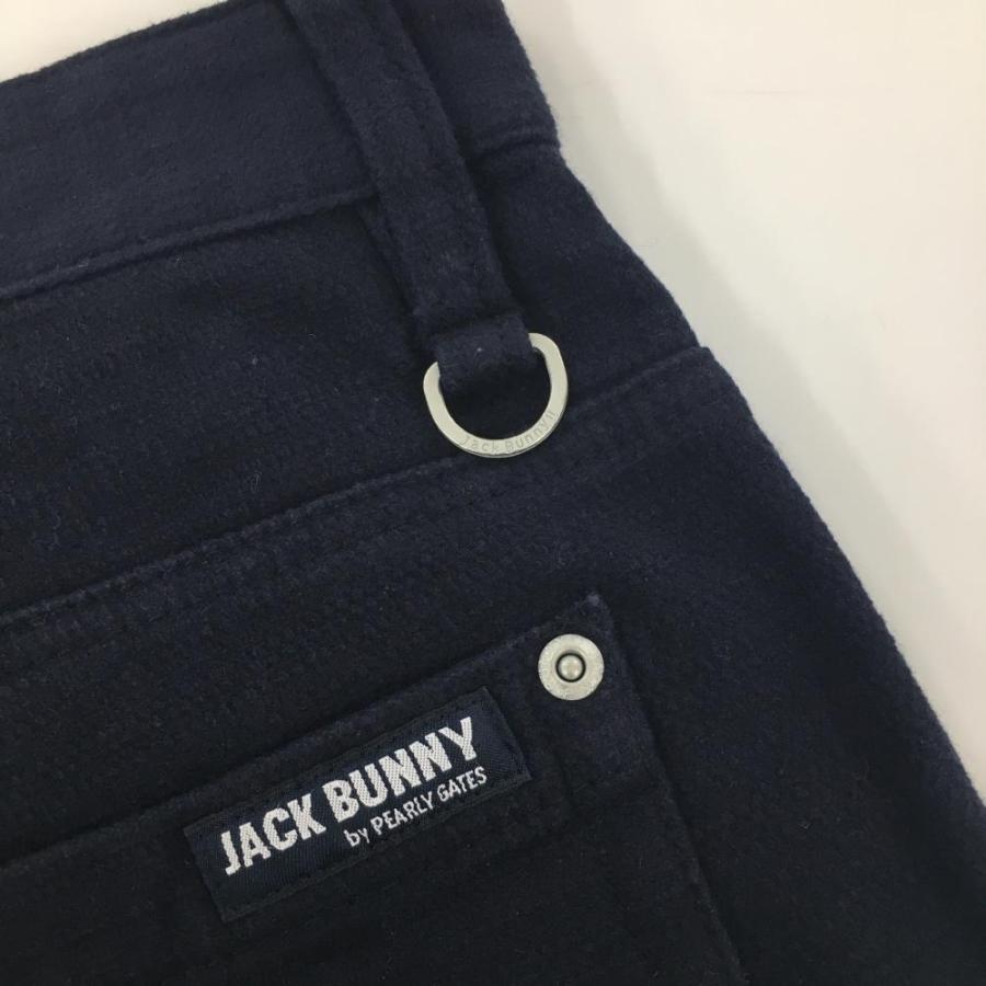 美品】ジャックバニー パンツ ネイビー 裏微起毛 無地 メンズ 5(L