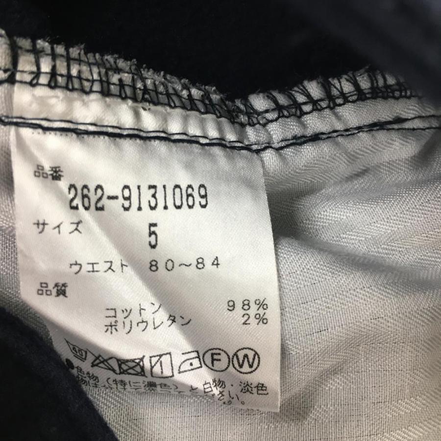 美品】ジャックバニー パンツ ネイビー 裏微起毛 無地 メンズ 5(L