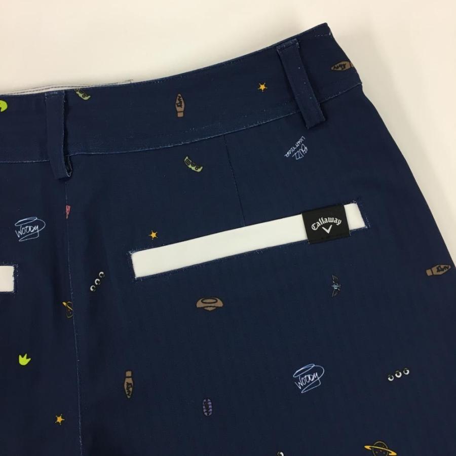 Callaway ストライプ ショートパンツ S Callaway（キャロウェイ） ショートパンツ ネイビー×マルチ 総柄