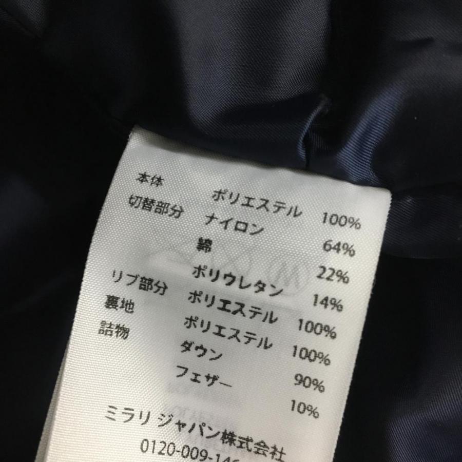 オークリー ダウンジャケット ネイビー 異素材 スカル 総柄 メンズ M  