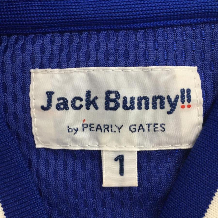 Jack Bunny!! ジャックバニー ジャケットブルゾン ブルー×白 織 Jack Bunny!! ジャックバニー ジャケットブルゾン ブルー×白 織
