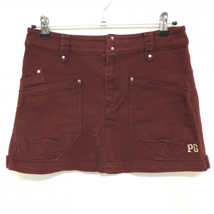 PEARLY GATES（パーリーゲイツ） スカート ボルドー ロゴ刺しゅう