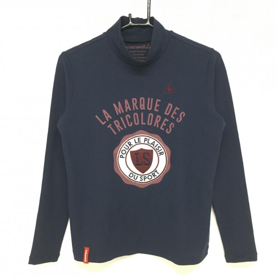 L L ネイビー　ルコック　ハイネック　トップス le coq sportif（ルコックスポルティフ） ルコック 長袖ハイネック