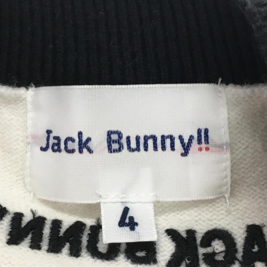 Jack Bunny!! ジャックバニー セーター 白×黒 フロントロゴ Jack Bunny!! ジャックバニー セーター 白×黒 フロントロゴ