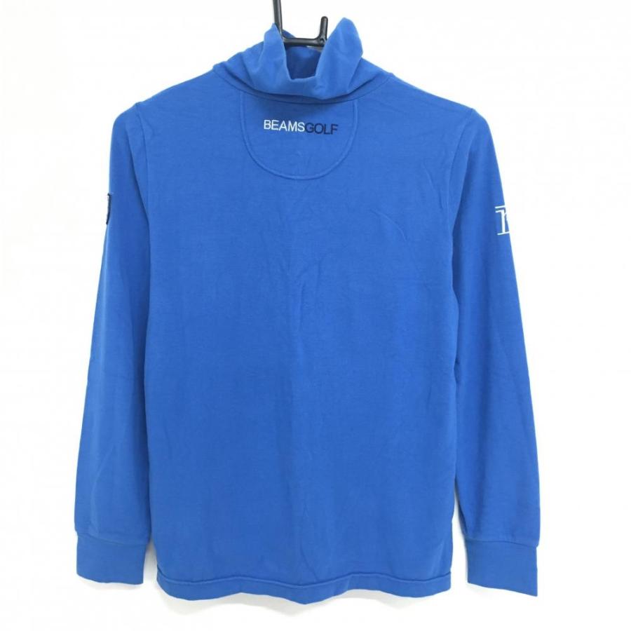 BEAMS GOLF 長袖ハイネックシャツ ブルー BEAMS（ビームス） ビームスゴルフ 長袖ハイネックシャツ ブルー 表微