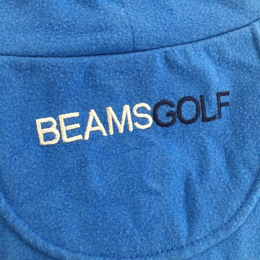 BEAMS GOLF 長袖ハイネックシャツ ブルー BEAMS（ビームス） ビームスゴルフ 長袖ハイネックシャツ ブルー 表微