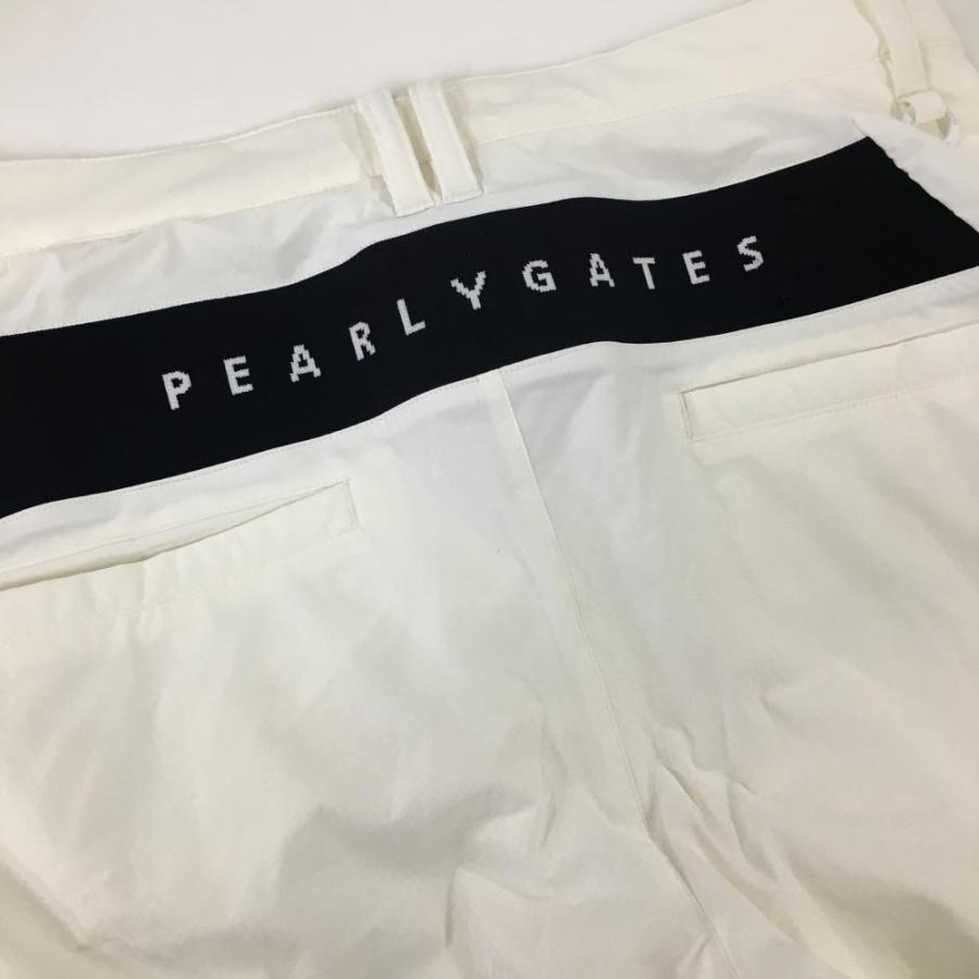 割引発見 パーリーゲイツ GATES PEARLY 中綿ナイロンパンツ バック 白×黒 78cm～
