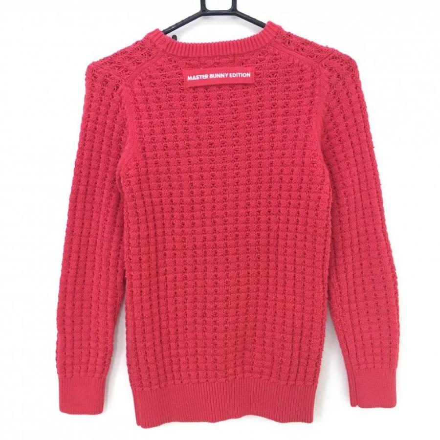 MASTER BUNNY EDITION マスターバニー セーター レッド 透かし