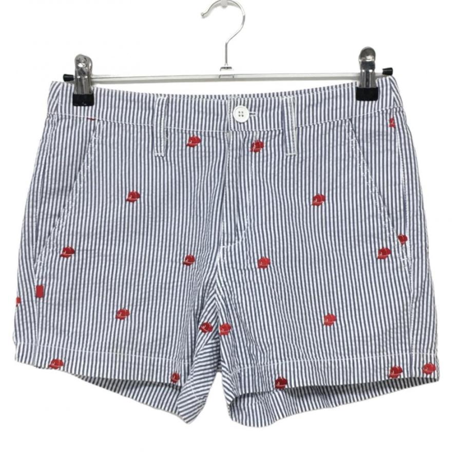 Jack Bunny!!（ジャックバニー） ショートパンツ 白×ブルー ストライプ