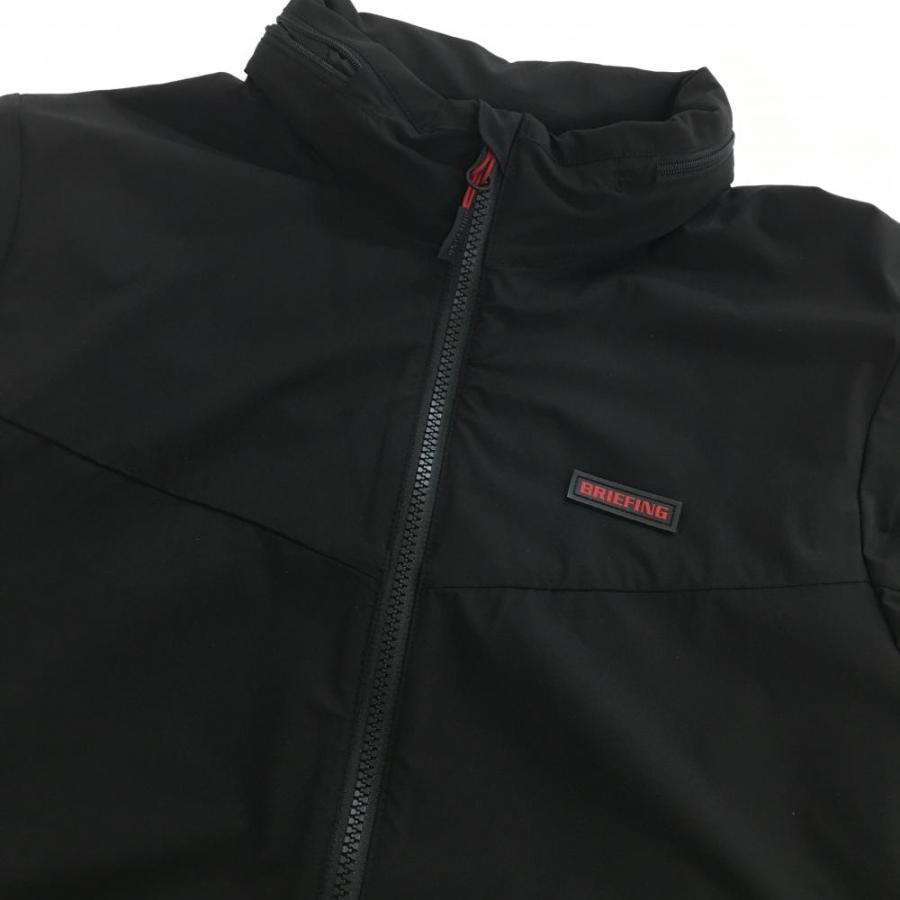 BRIEFING フード付きジャケット ブラック/レッド 美品】ブリーフィング ジャケットブルゾン 黒×レッド 薄手フード収納可