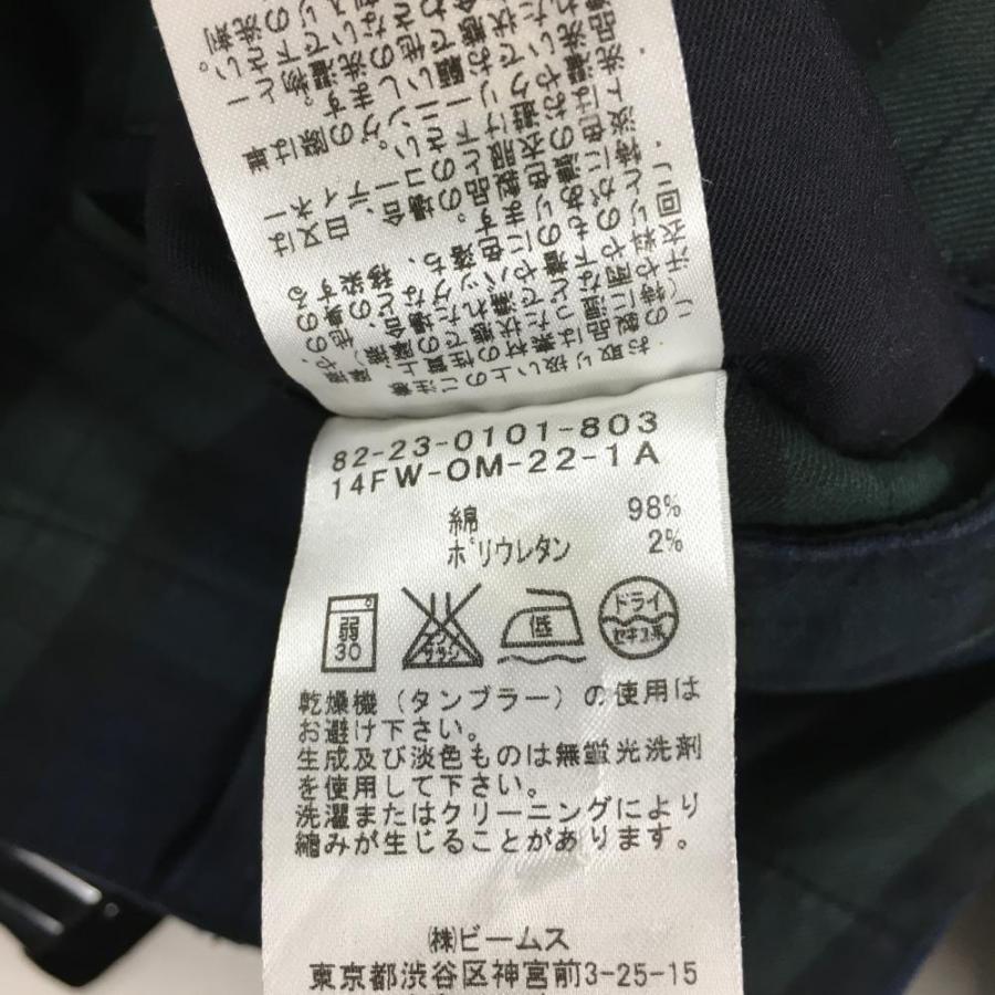 BEAMS ビームスゴルフ カーゴパンツ ネイビー×グリーン チェック BEAMS ビームスゴルフ カーゴパンツ ネイビー×グリーン チェック