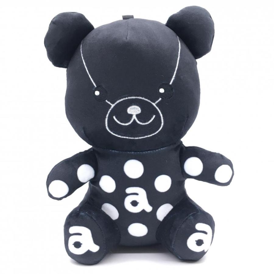 archivio（アルチビオ） ぬいぐるみポーチ 黒×白 一部ドット ボール