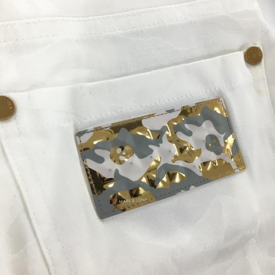 MARK&LONA マークアンドロナ スカート 白 迷彩 カモフラ スカル