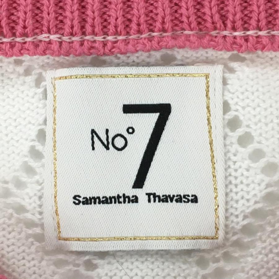 Samantha Thavasa（サマンサタバサ） No.7 セーター 白×ピンク 上部
