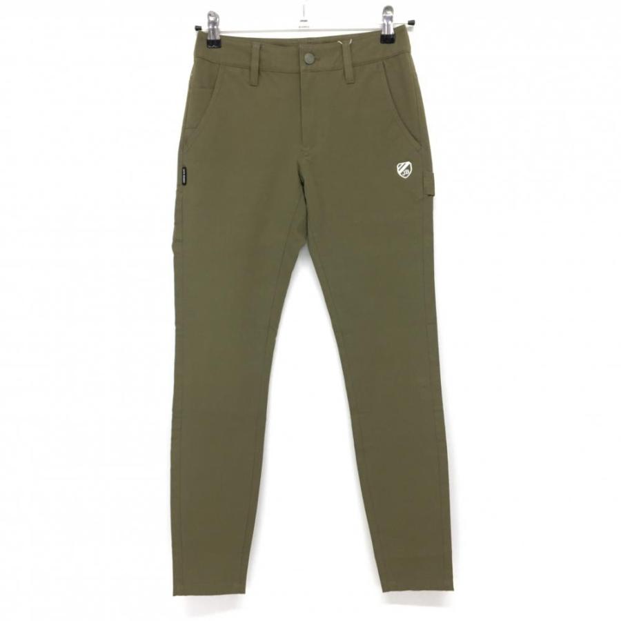 【極美品】ジャックバニーゴルフ　レディース　ストレッチジョガーパンツ　S 新品】ジャックバニー パンツ カーキ バックロゴ ストレッチ
