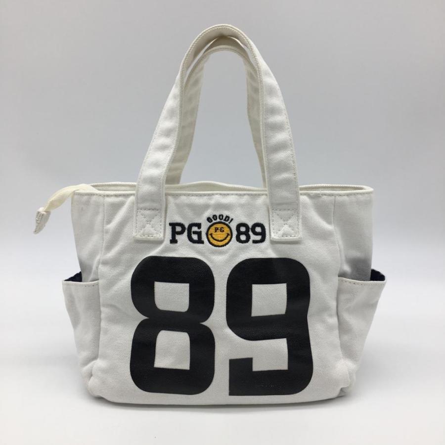 パーリーゲイツ カートバッグ 白×黒 ニコちゃん スマイルゴルフ PEARLY