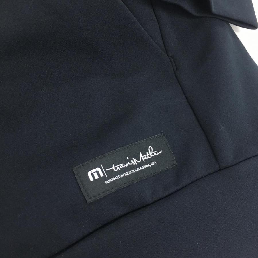 トラヴィスマシュー ジップパーカー ネイビー×グレー ストレッチ