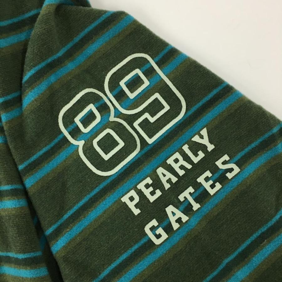 PEARLY GATES（パーリーゲイツ） 長袖ハイネックシャツカーキ×ライト