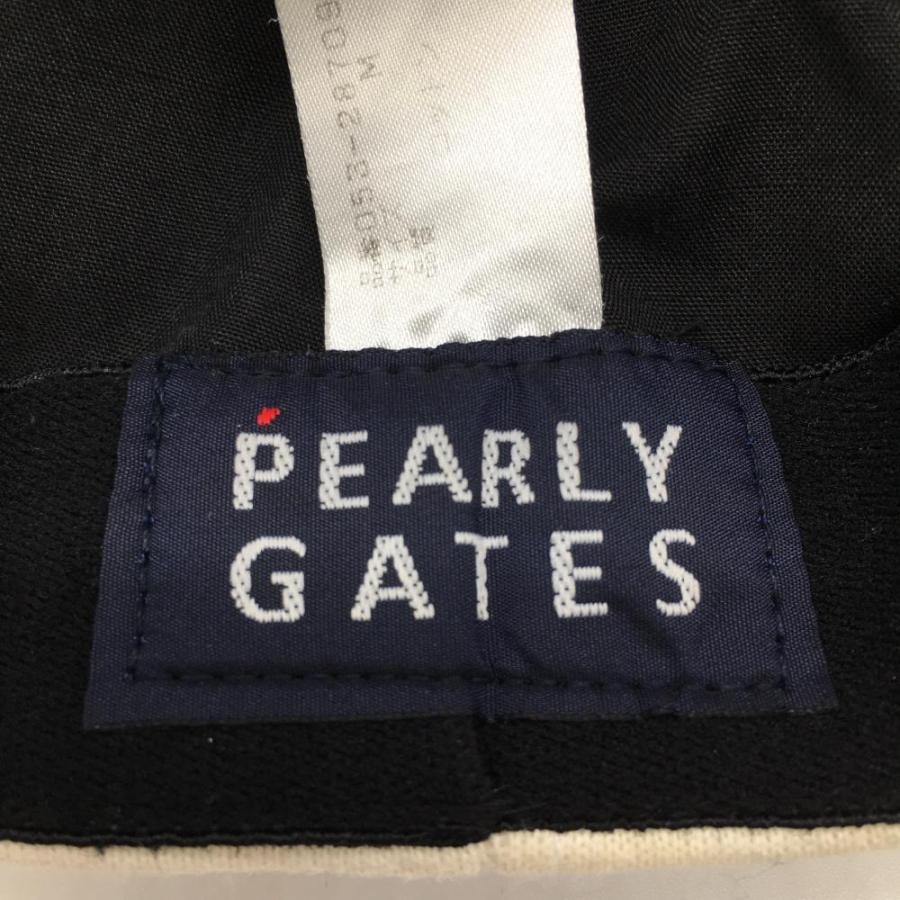 PEARLY GATES（パーリーゲイツ） ワークキャップ 白×レッド コットン