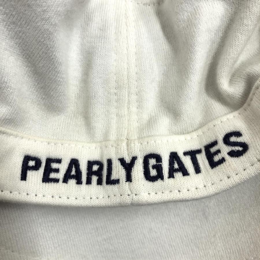 PEARLY GATES（パーリーゲイツ） ワークキャップ 白×レッド コットン