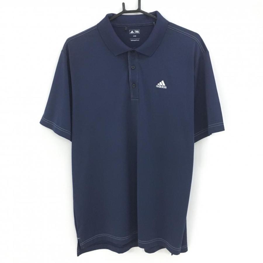 adidas ホワイト ネイビー ポロシャツ adidas 【超美品】アディダス