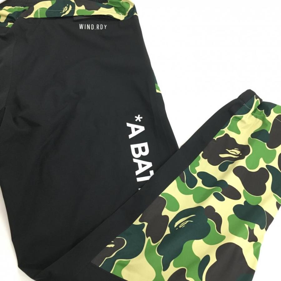 adidas アディダス×A BATHING APE パンツ 黒×グリーン 一部 adidas アディダス×A BATHING APE パンツ 黒×グリーン 一部