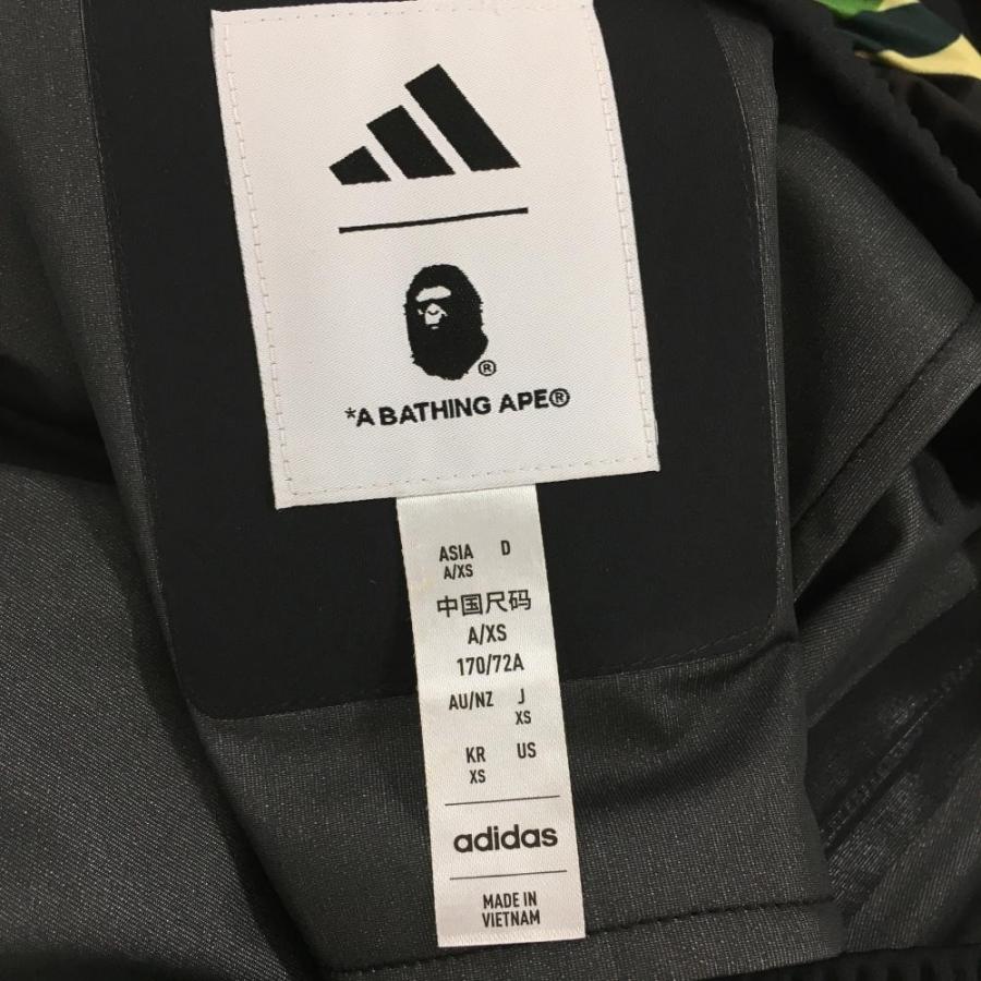 adidas アディダス×A BATHING APE パンツ 黒×グリーン 一部 adidas アディダス×A BATHING APE パンツ 黒×グリーン 一部