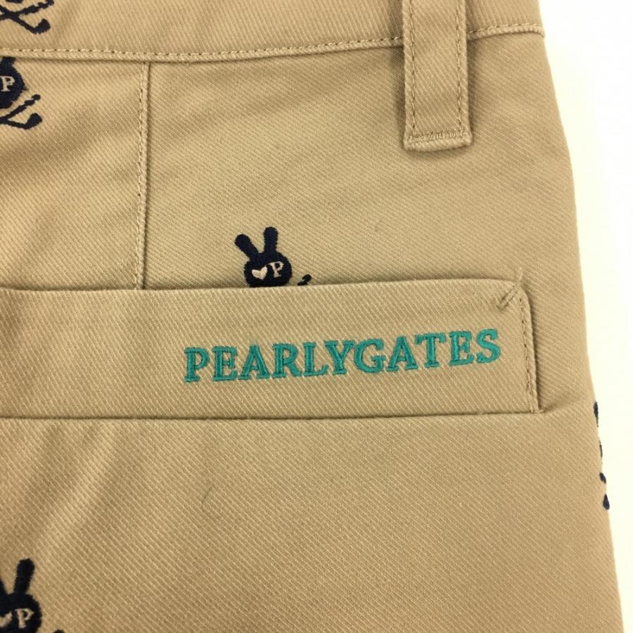 PEARLY GATES（パーリーゲイツ） パンツ ベージュ×ネイビー スカル